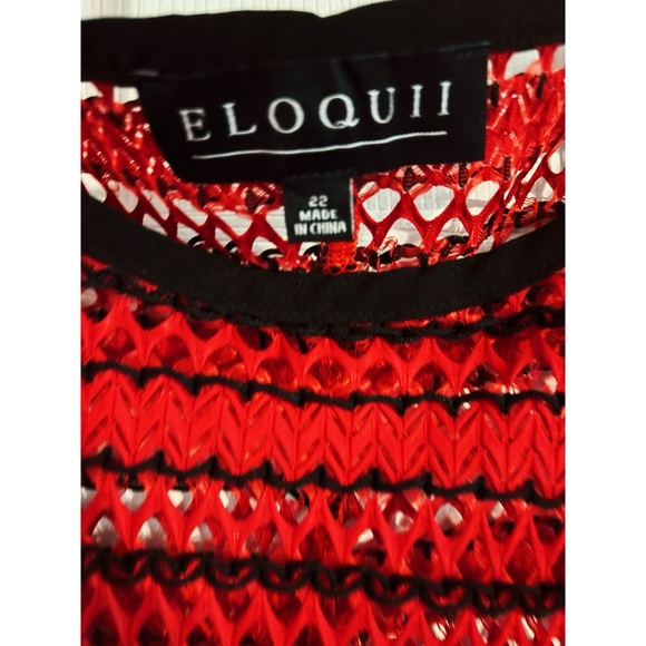 Eloquii open woven peplum top ♥️♣️ - Picture 4 of 4